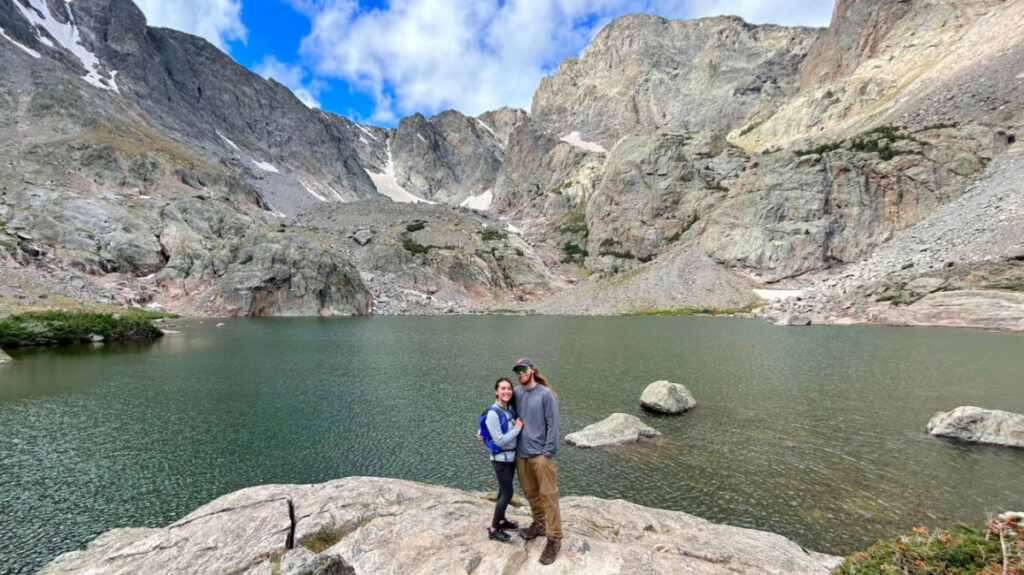 Editor Abigail and her husband at Rocky Mountain National Park