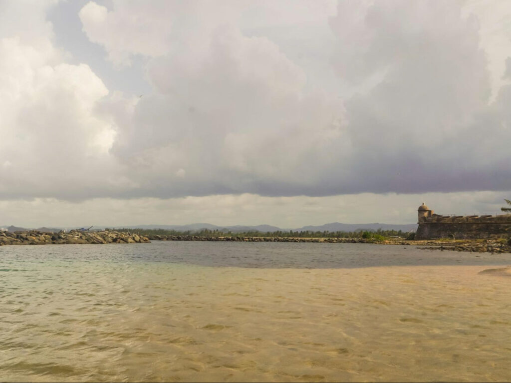 Panoramic view of the El Cañuelo from Isla de Cabras