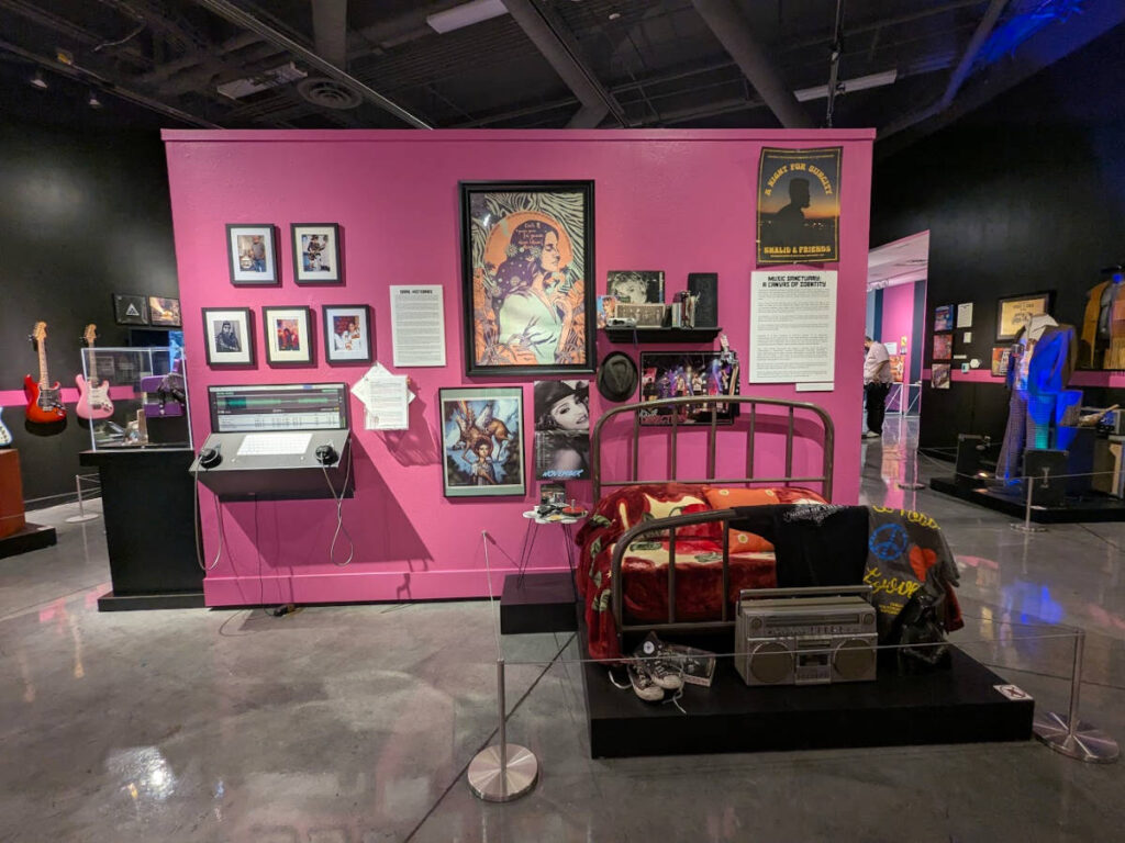 View of a music exhibit at El Paso Museum of History