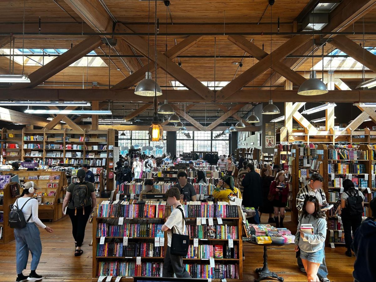 A packed Elliott Bay during the annual Seattle Indie Bookstore Day