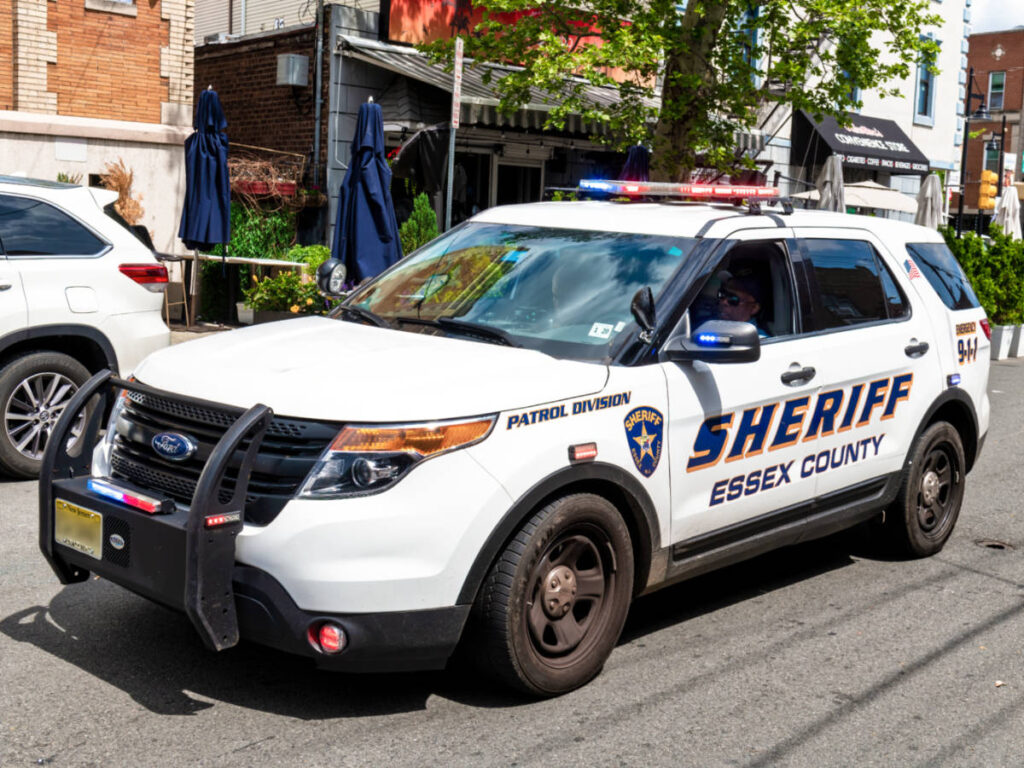 The police car of Essex County