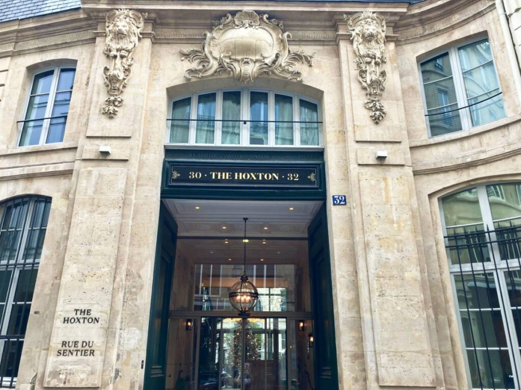 The chic exterior of The Hoxton in Le Mail