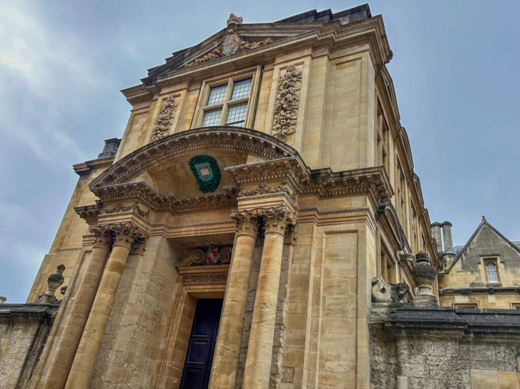 View of the intricate exterior of the Museum of the History of Science
