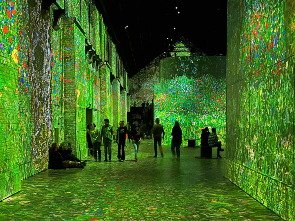 View of the Van Gogh art installation in Fabrique des Lumières
