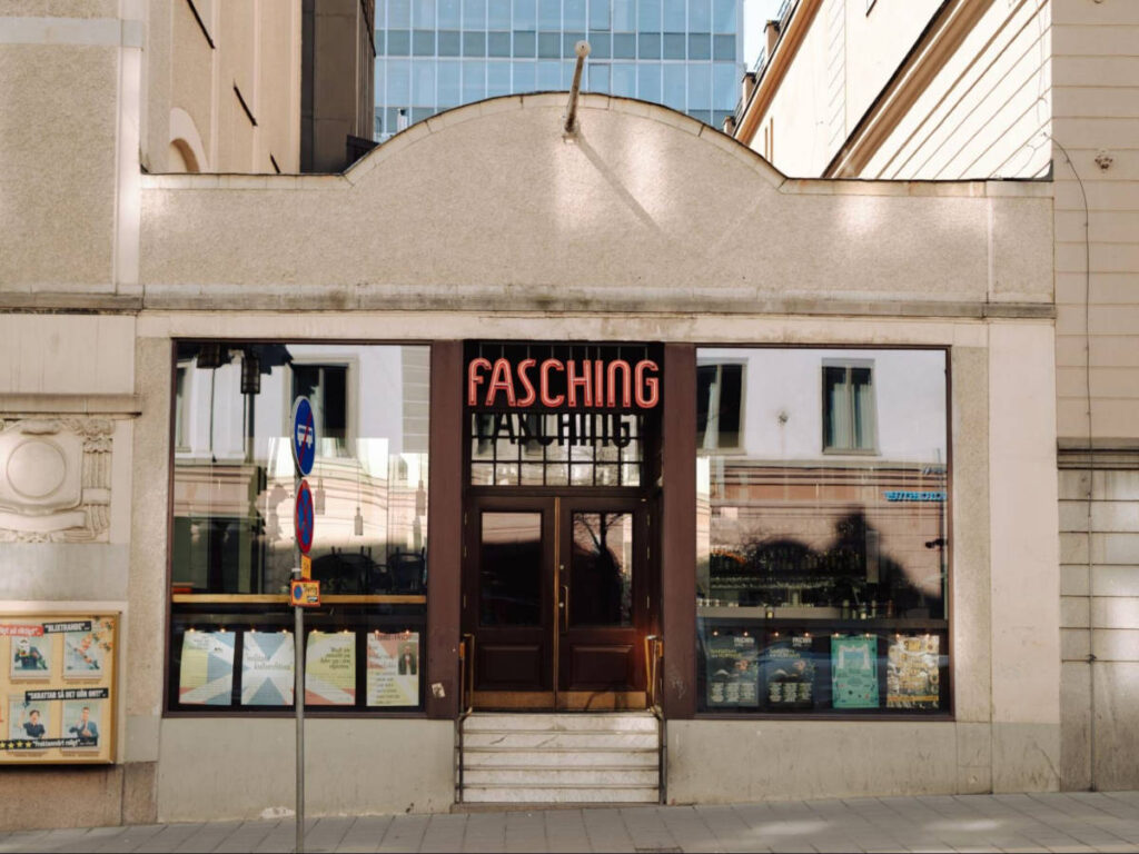The storefront and entrance of Fasching