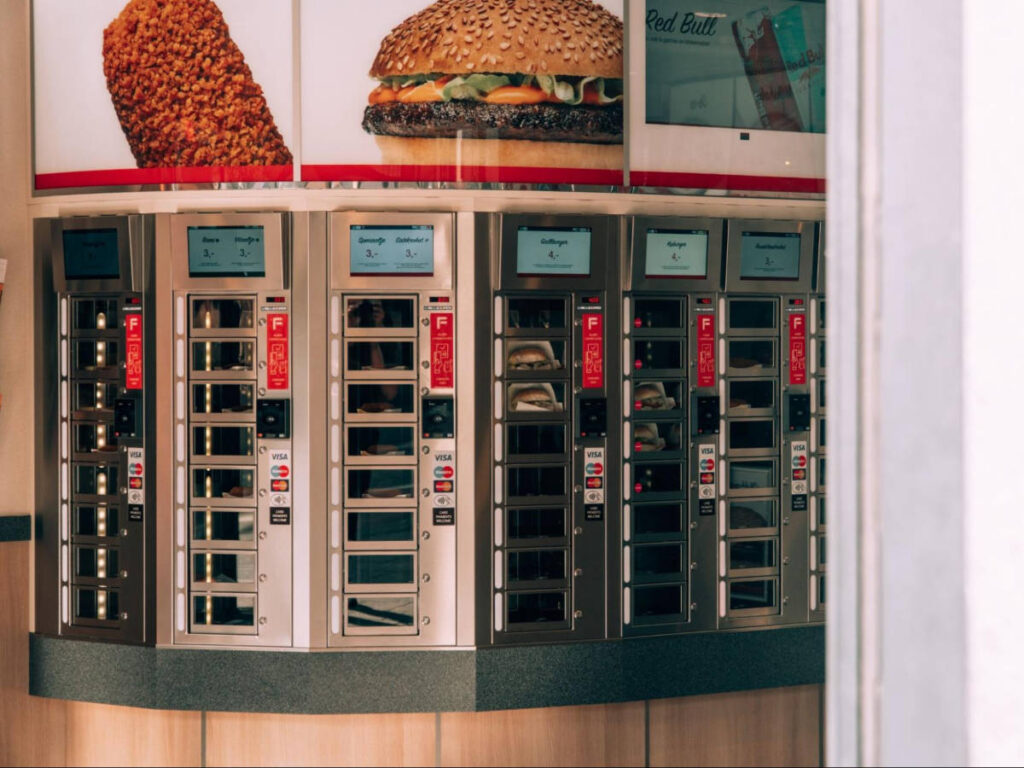 Closeup look of the iconic snackwall of Febo