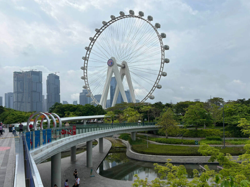 View of the Ferris Wheel at the Bao’an district