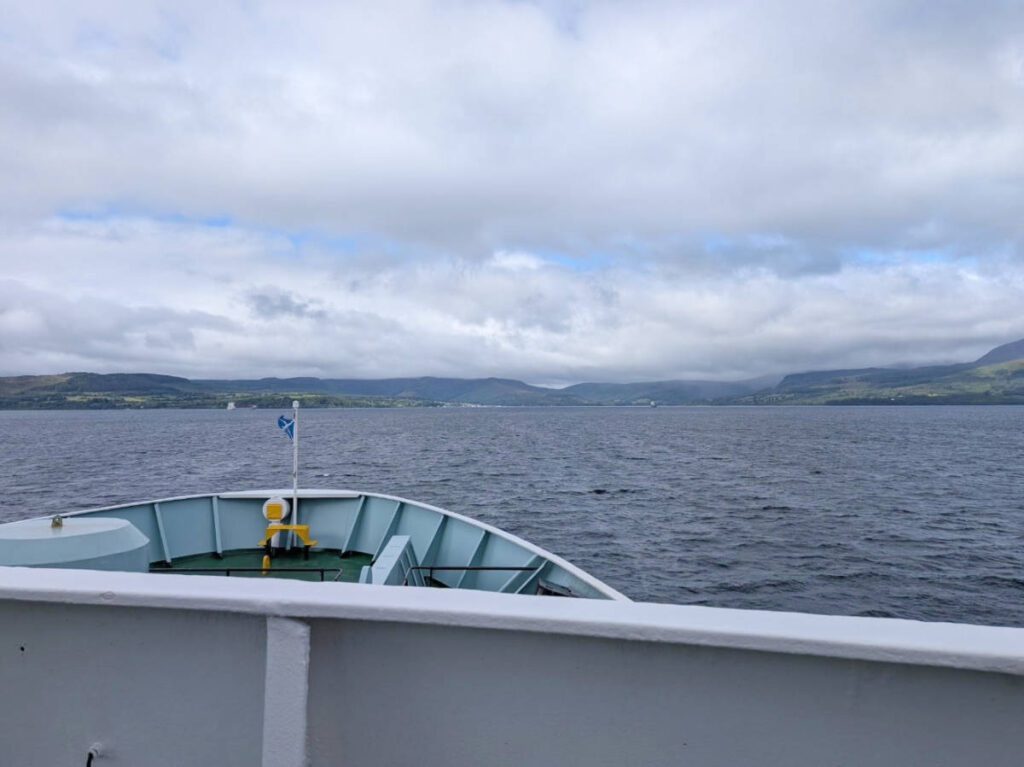 View while riding a ferry