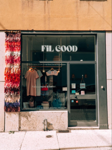 The storefront of Fil Good Store