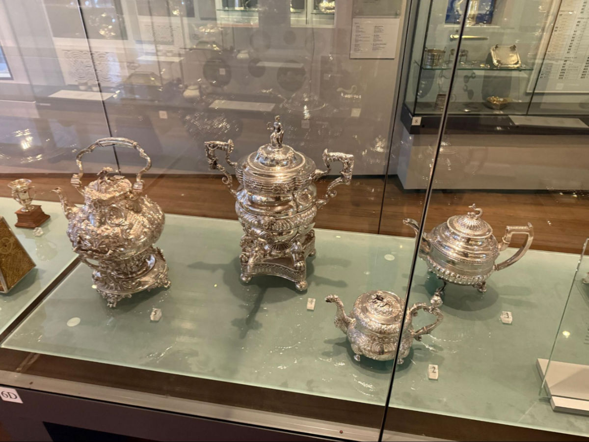 Fine silver on display at the National Museum Collins Barracks
