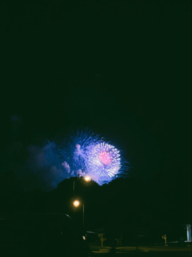 View of the Firework displays in Destin
