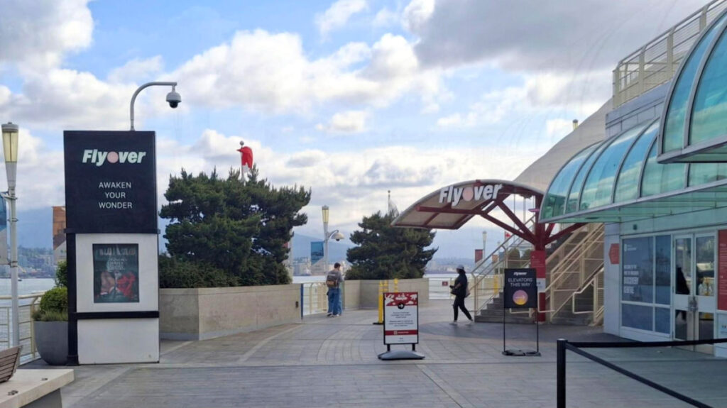 View of the entrance to Flyover