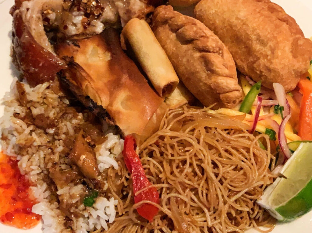 Foods served at Nanay's Filipino Restaurant