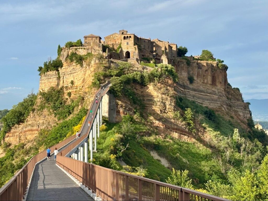 View of the Footbridge to Civita di Bagnoregio