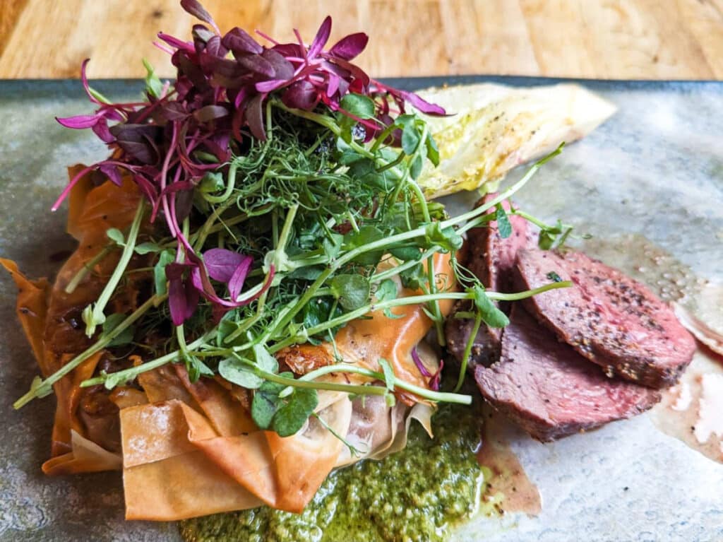 A plate of fresh leafy salad from Street Urchin