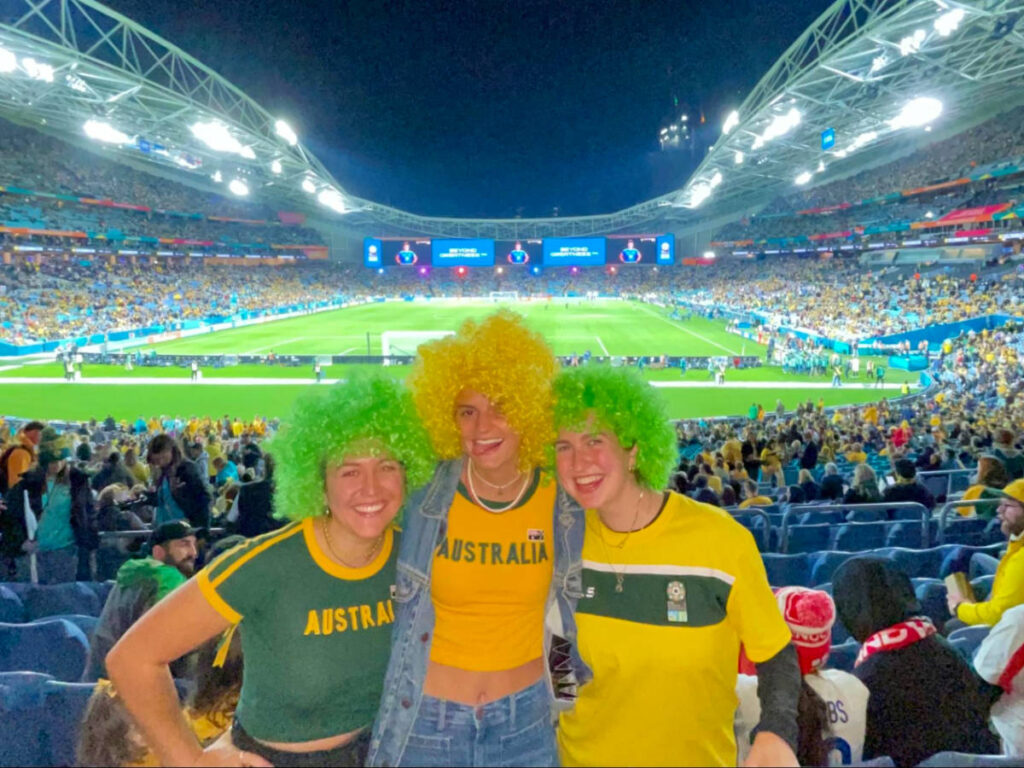 Author Laura and Friends watching the Women’s World Cup in Sydney