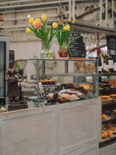 The pies on display at Gamla Orangeriet
