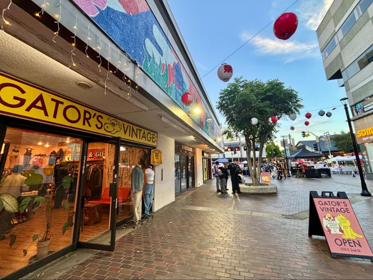 Facade of Gator's Vintage store in Little Tokyo