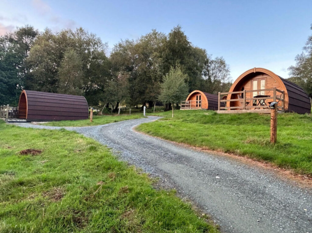 View outside the Glendalough Glamping
