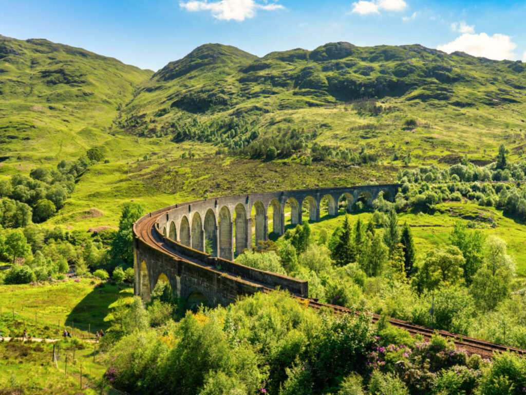 View of the Glenfinnan Railway Viaduct