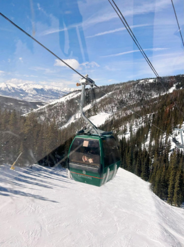 View of one of two gondolas at Keystone Resort