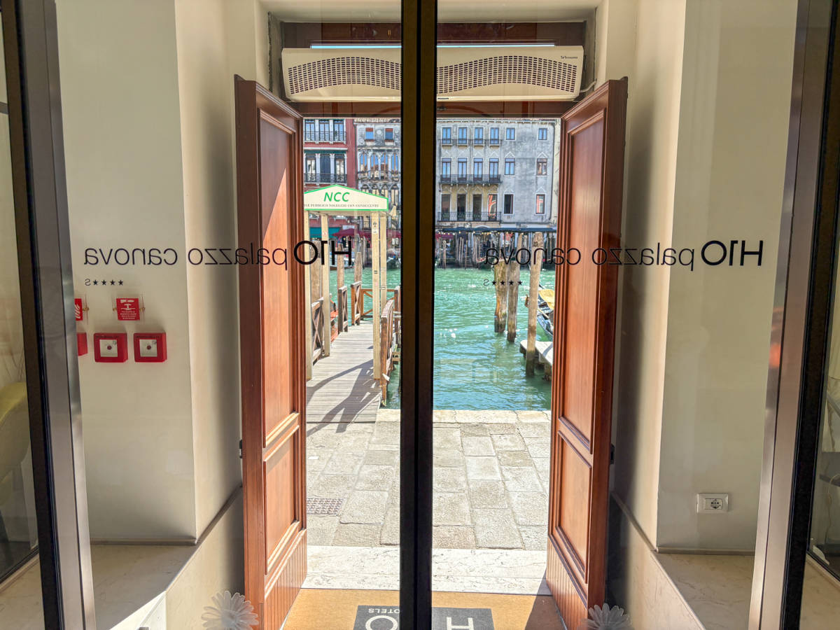 View of the grand canal from the entrance of H10 Palazzo Canova