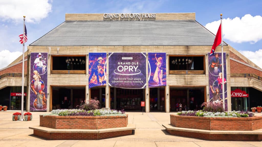 Facade of the Grand Ole Opry House in Nashville