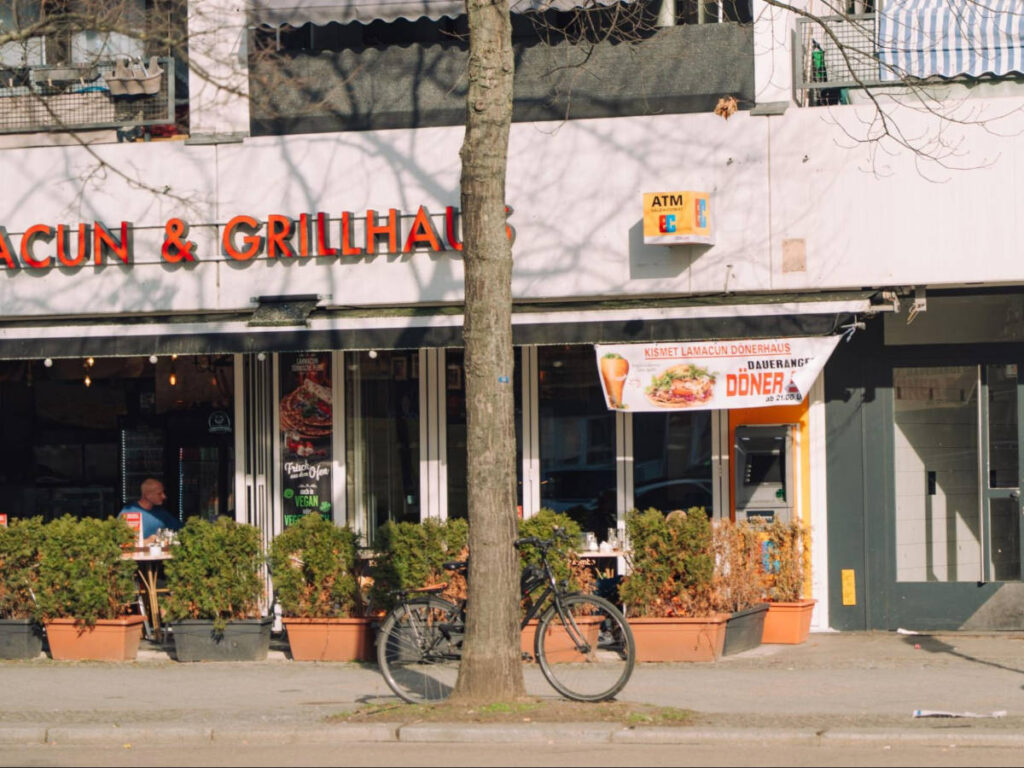 Exterior view of a döner restaurant