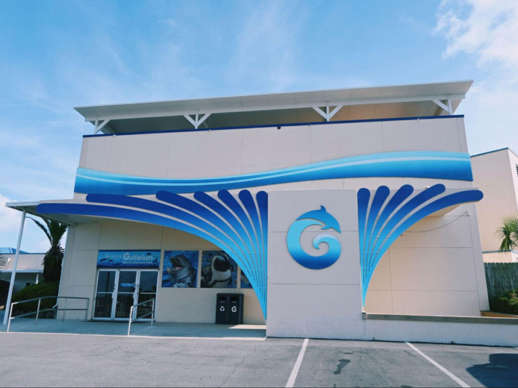 Facade of Gulfarium Marine Adventure Park in Okaloosa Island