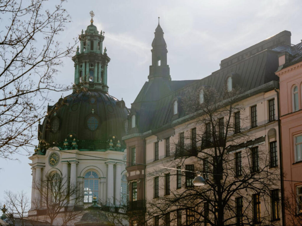 View of the Gustaf Vasa kyrka from the outside