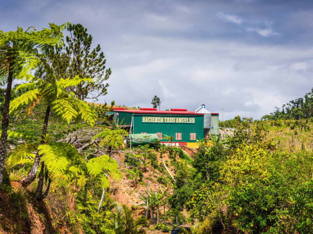 View at the Hacienda Tres Angeles from the outside