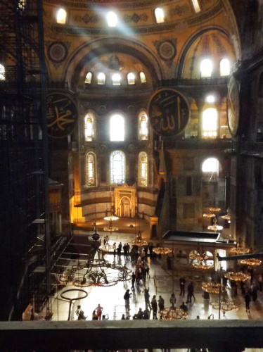 View from the inside of Hagia Sophia