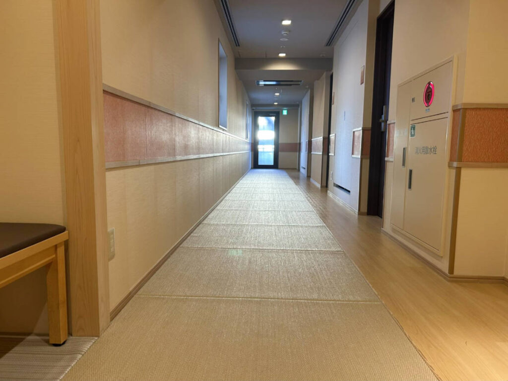 View from the hotel hallway at Onyado Nono Asakusa Natural Hot Spring