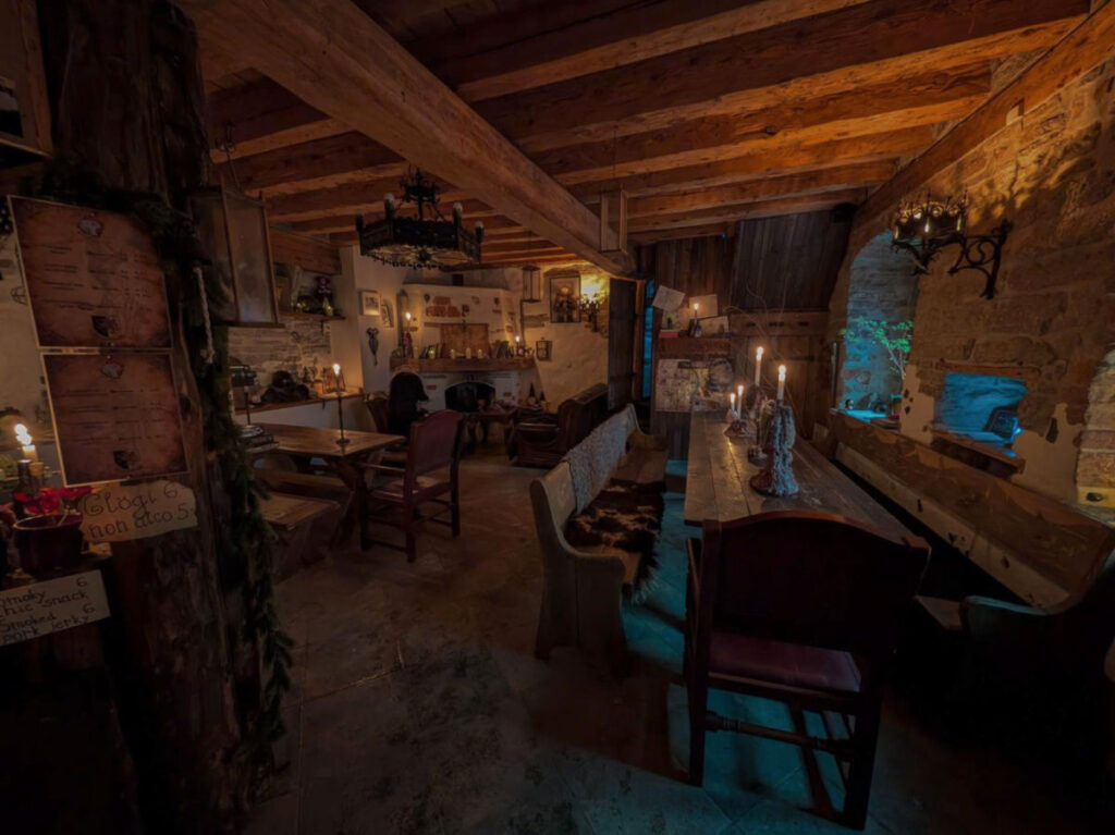 View inside the Headless Chicken Pub