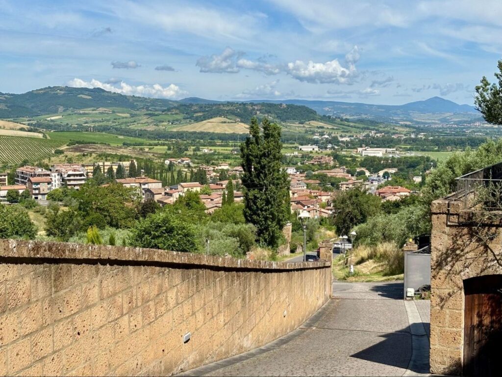 View of the hills in Orvieto