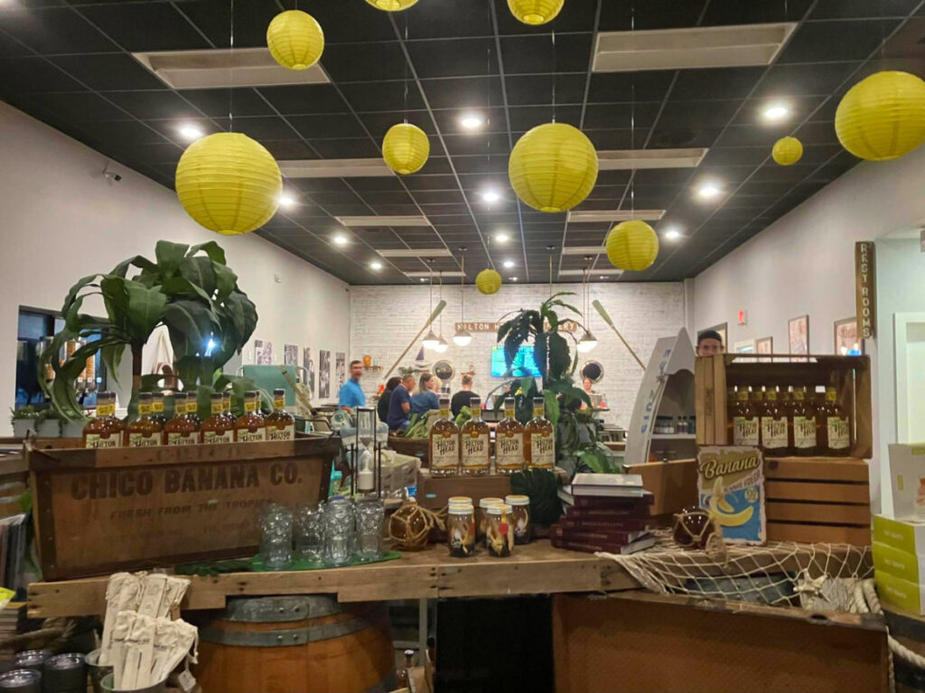 Inside view of the Hilton Head distillery