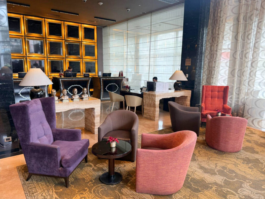 View from the lobby of Hilton Lima Miraflores