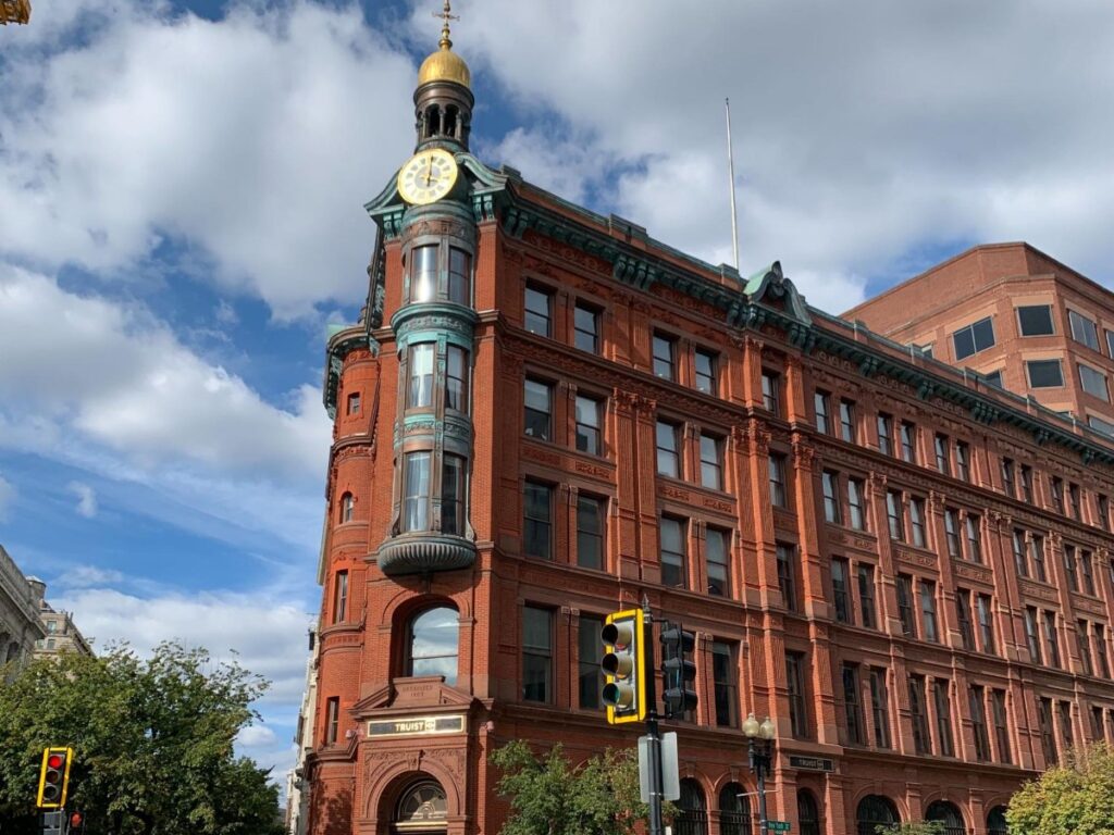 View of a historic 1867 building in Downtown D.C.
