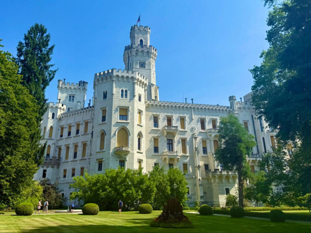 Facade of Hluboká Castle