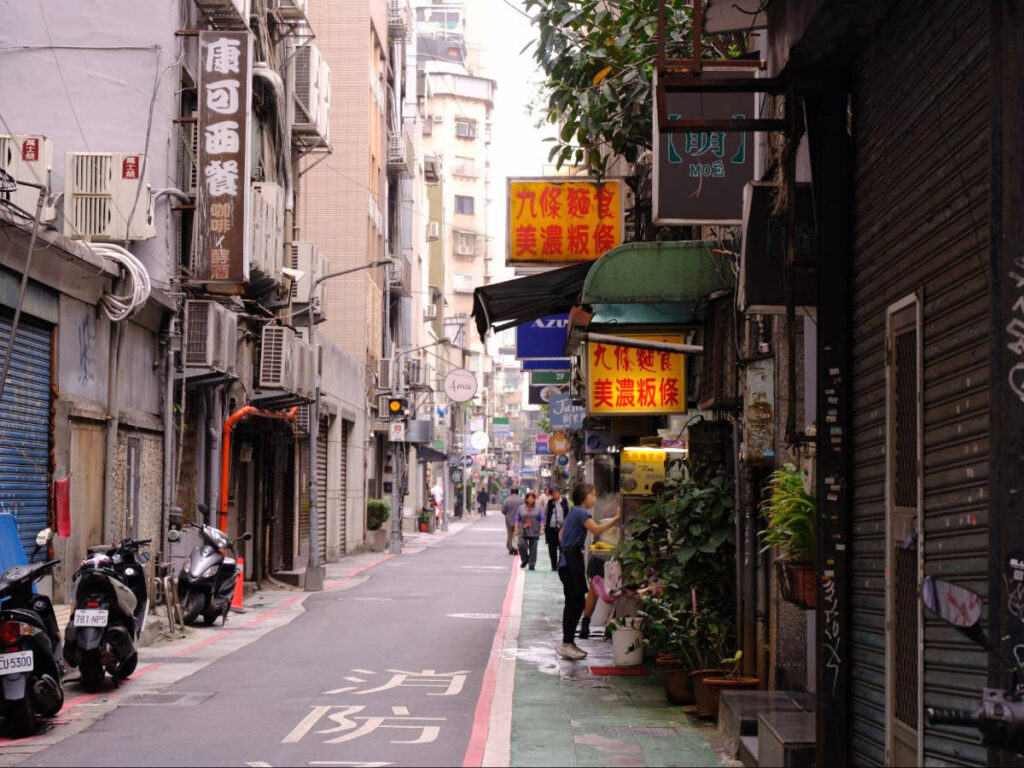 Hole-in-the-walls stores around Zhongshan