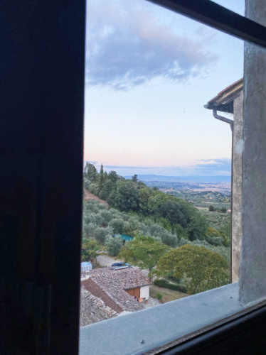 View of Florence from the author's hostel room