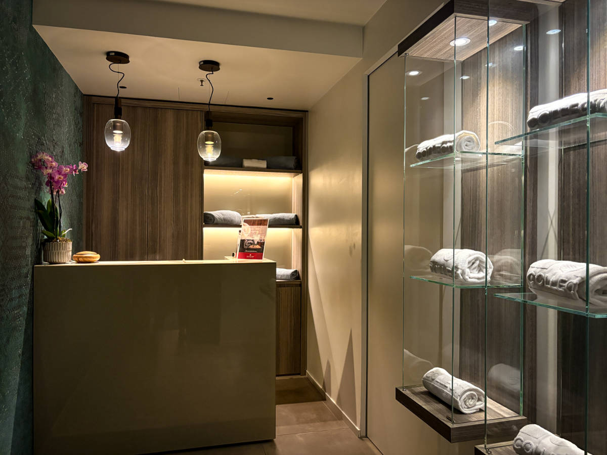 View of the cozy interior of the wellness center in NH Collection Venezia