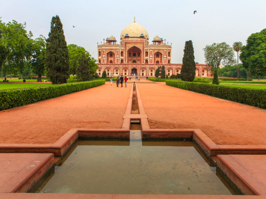 Front view of the Humayun Tomb