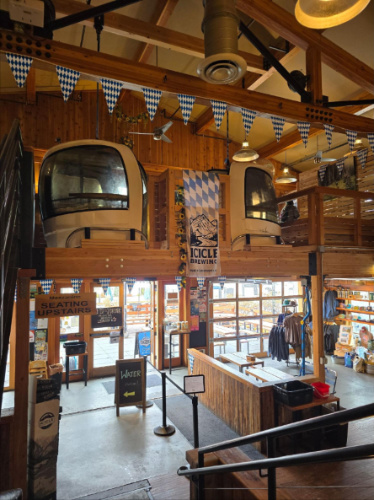 View from the inside of Icicle Brewing