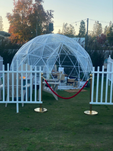 An igloo at the Lakehouse Resort