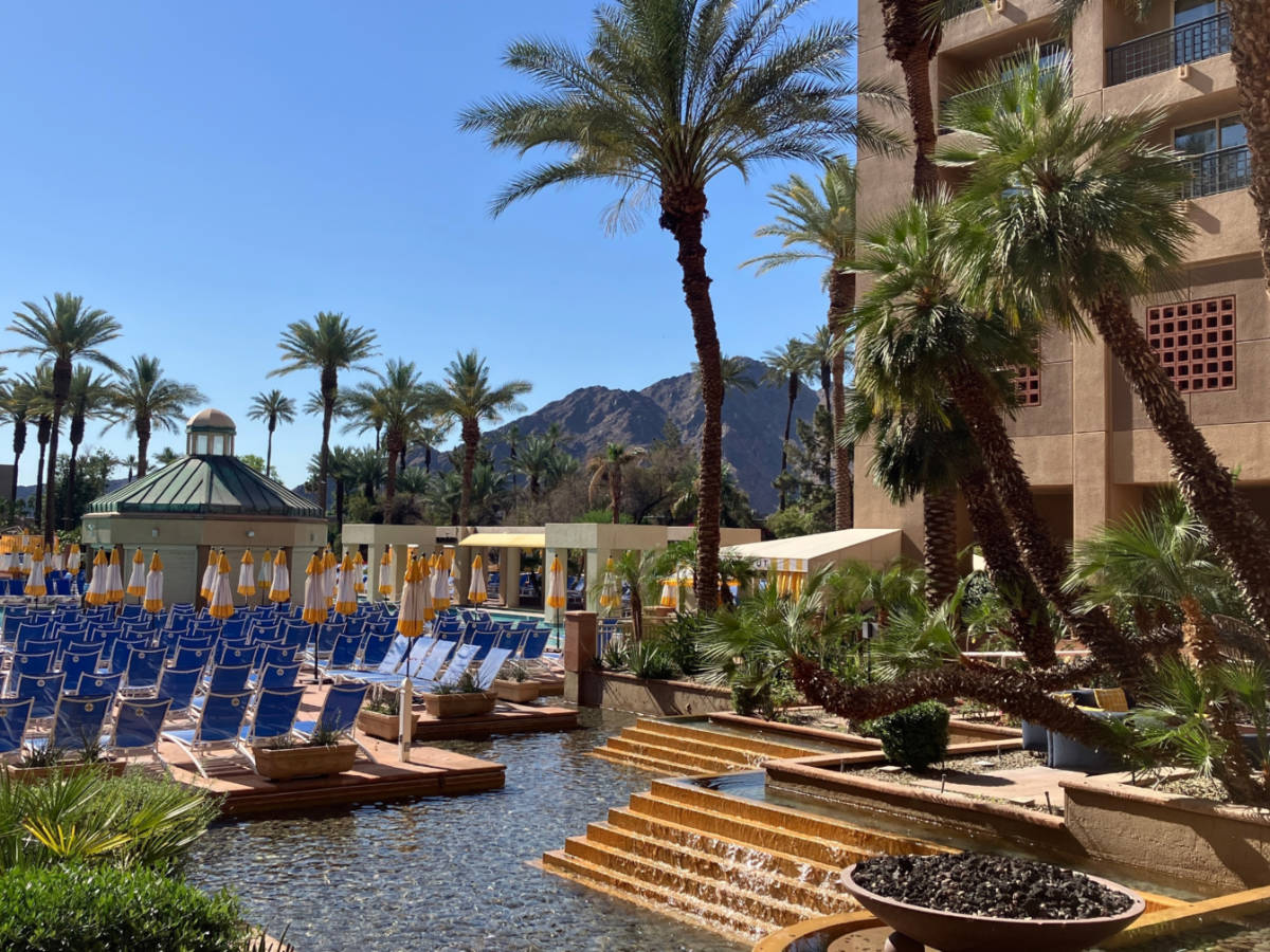View of the pool area at the Renaissance Esmeralda Resort & Spa