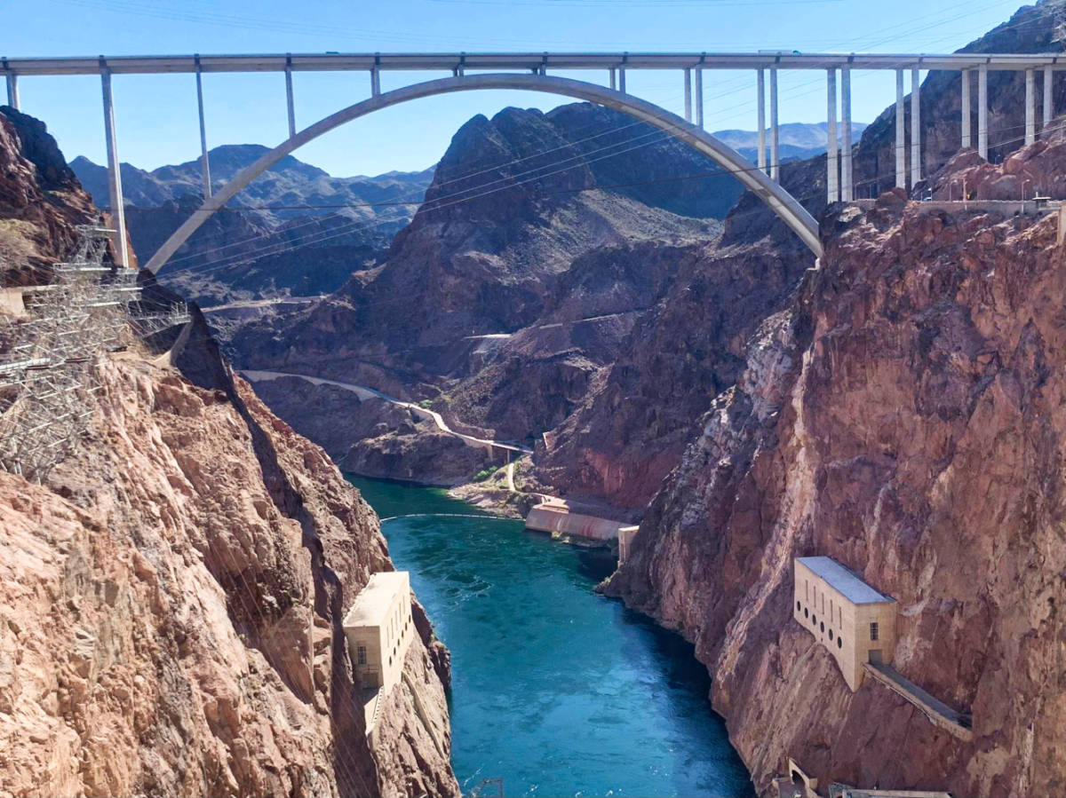 An infrastructure over The Hoover Dam