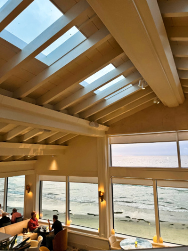 View of the interior design of The Marine Room