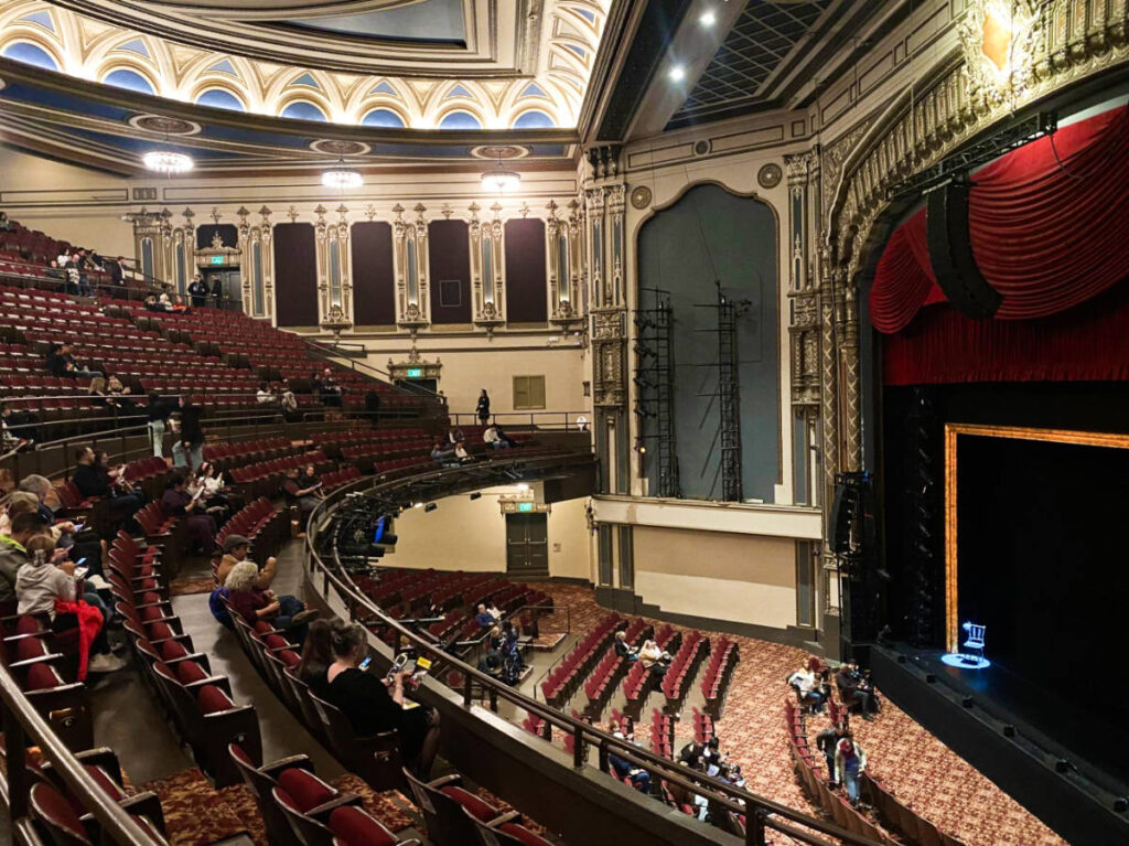 View inside the Golden Gate Theater from the balcony