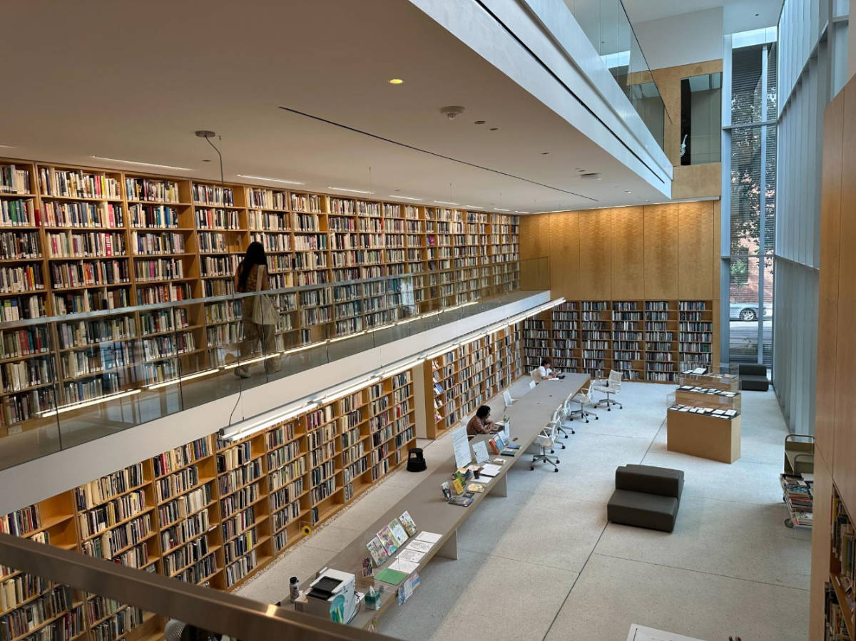 View from the second floor of Poetry Foundation